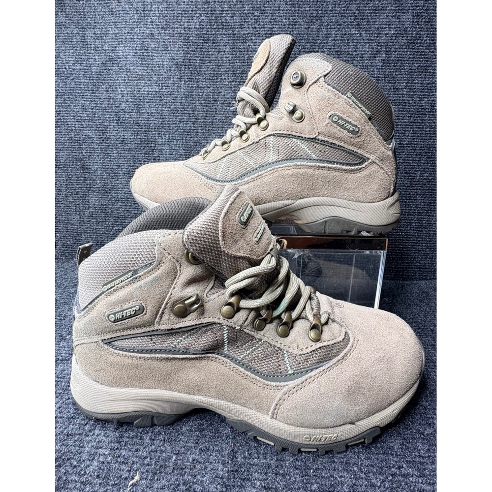 Hi-Tec Cliff Trail WP Womens Hiking Boots Taupe Grey Waterproof L277443 Size 6.5 - Picture 6 of 10